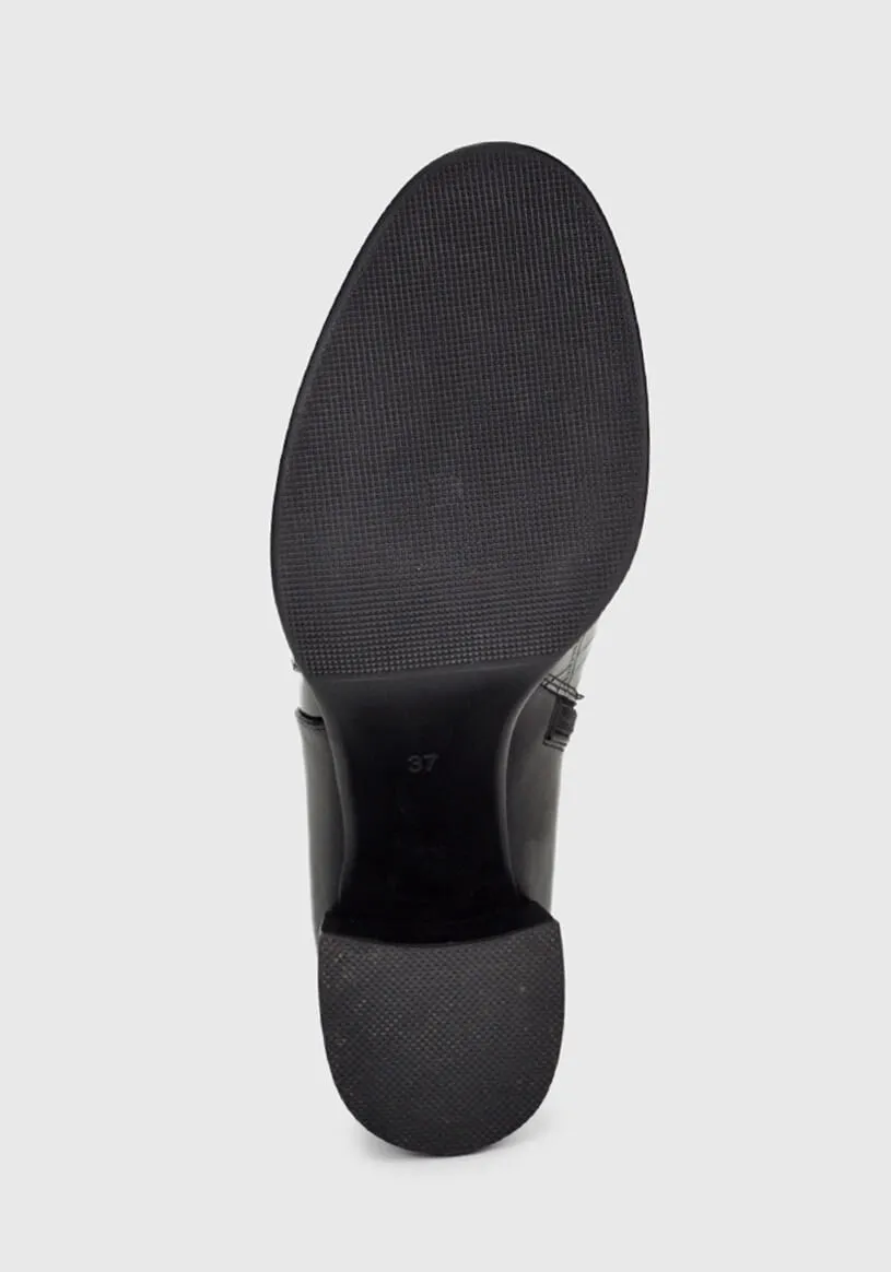Botín Cuero Kerenise Negro