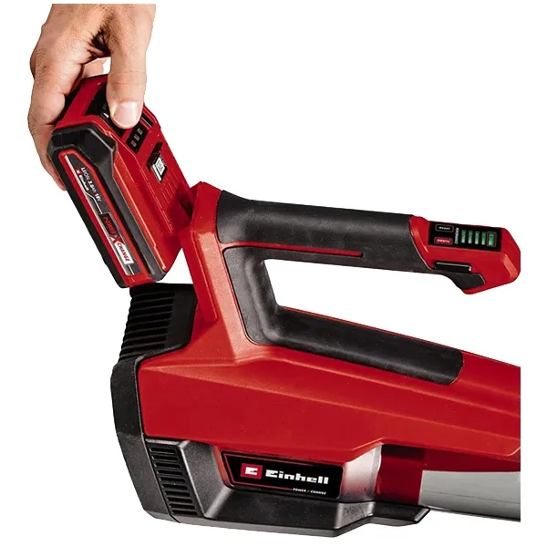 Einhell - GE-LB 18/200 Li GK PXC  - Soplador de jardín sin baterías y cargadores, Li-Ion, 18 V, - ah, 670 m3 / h, Motor sin esco