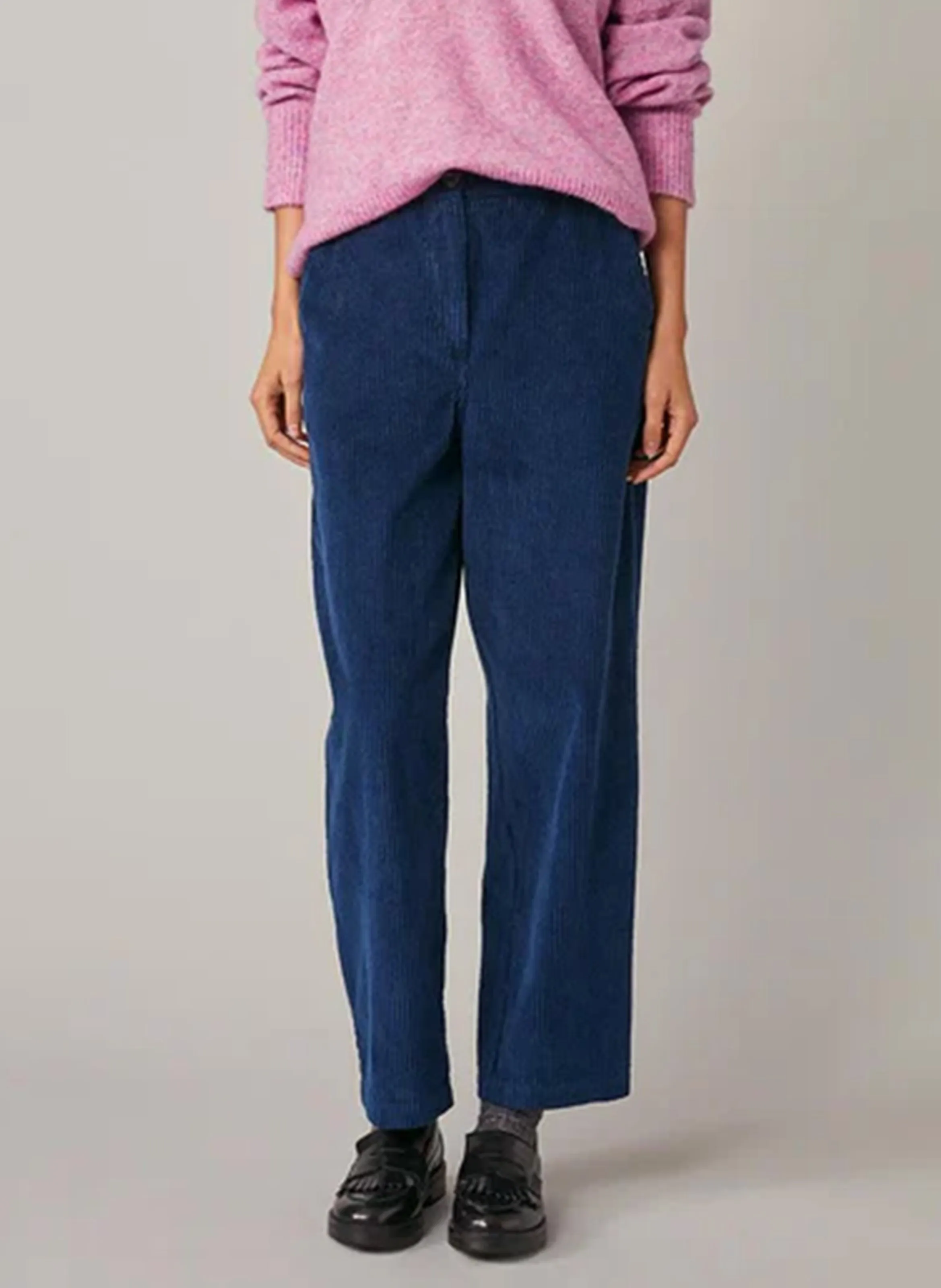 FRANCK - Pantalón cargo de algodón slim en azul