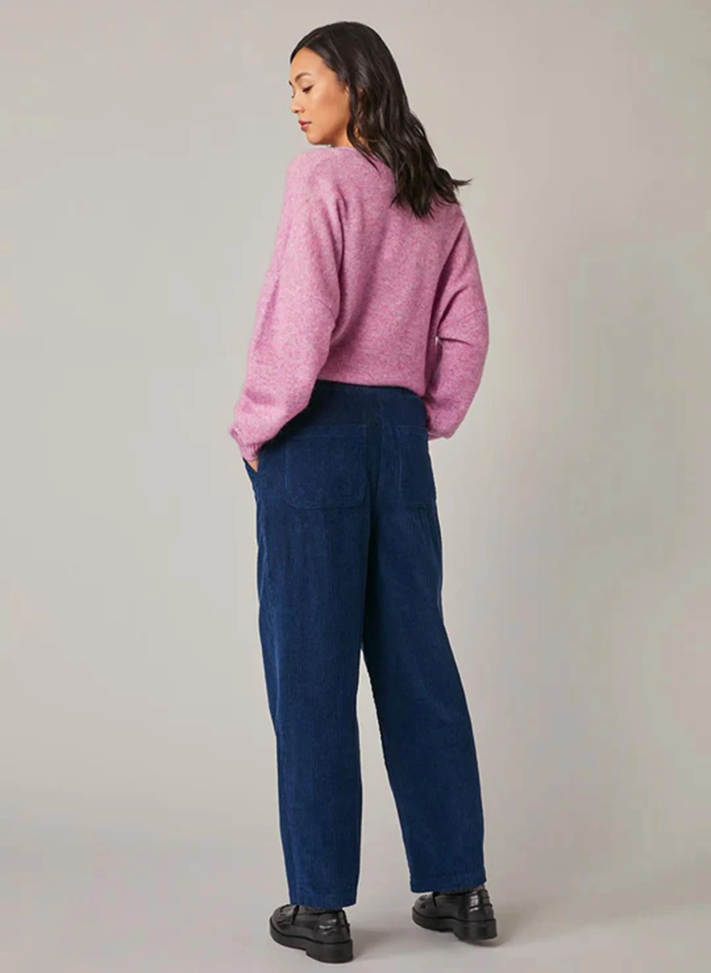 FRANCK - Pantalón cargo de algodón slim en azul