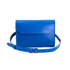 Sobre mini de piel Azul