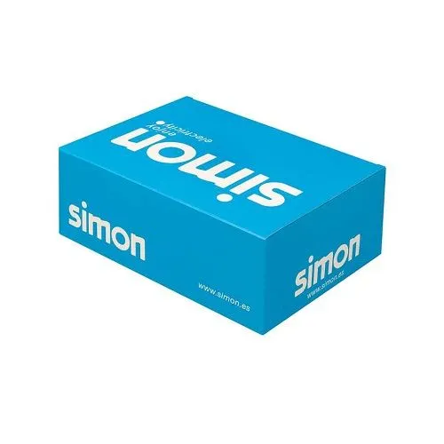 Tecla Para Mecanismos Ancha Simon 82 Mate  Negro